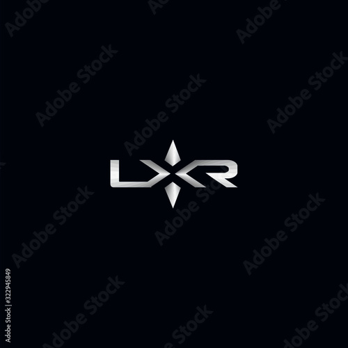  LXR letter logo type design