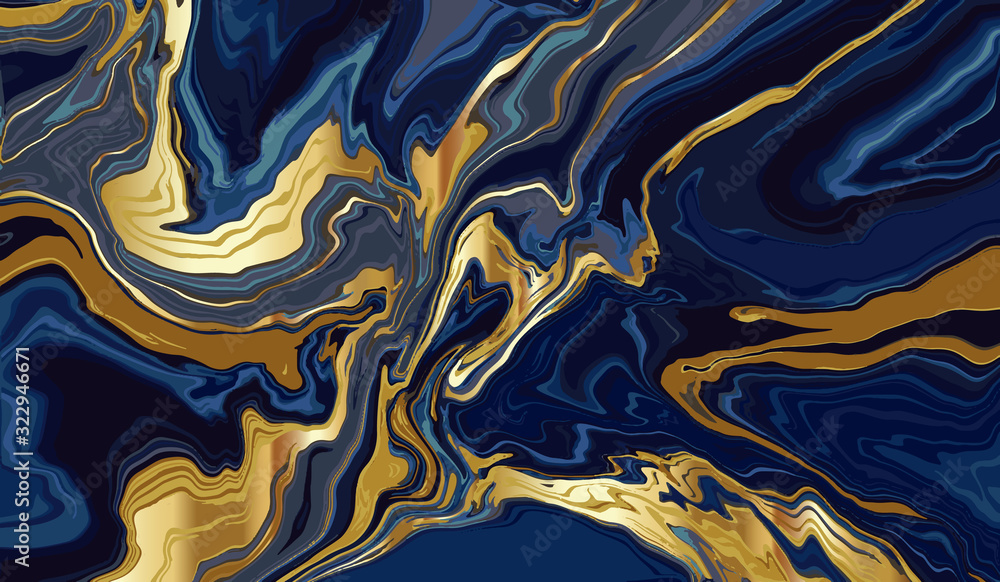 日本未入荷・送料無料 Marbled Ocean Abstract, Navy, Blue, Tea - blog.knak.jp