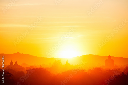 Sunset over Bagan Myanmar