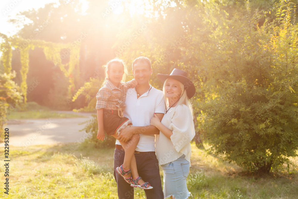 Fototapeta premium beautiful little girl in cowboy hat