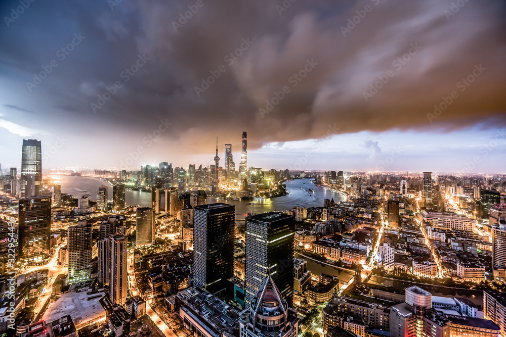 Fototapeta premium China Shanghai City Scenery