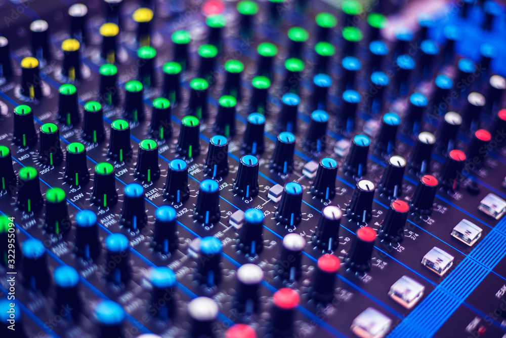 Fototapeta premium mixer controller for professional mixing of electronic music