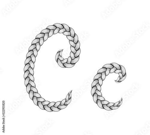 Braids hair font