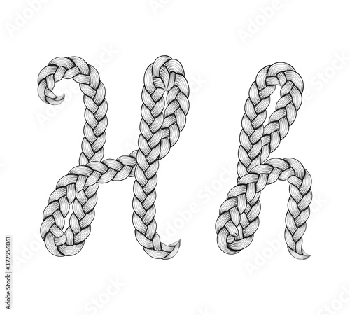 Braids hair font