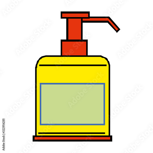 Dishwashing liquid - Stock Image EPS-10