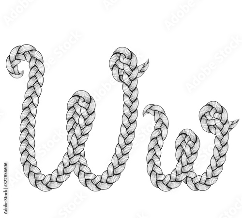 Braids hair font