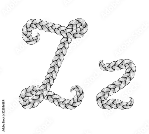 Braids hair font