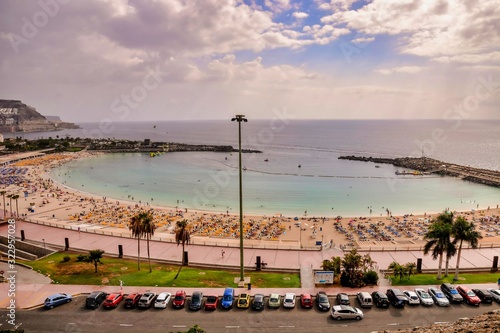 Landscape in Tropical Volcanic Canary Islands Spain photo