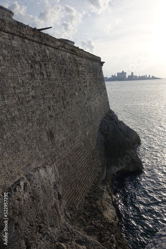 Ancient fort wall overlooking the harbour