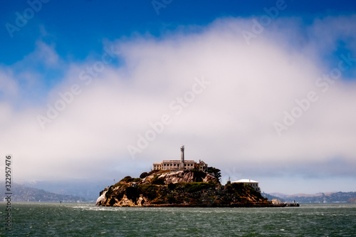 Alcatraz island view in san francisco