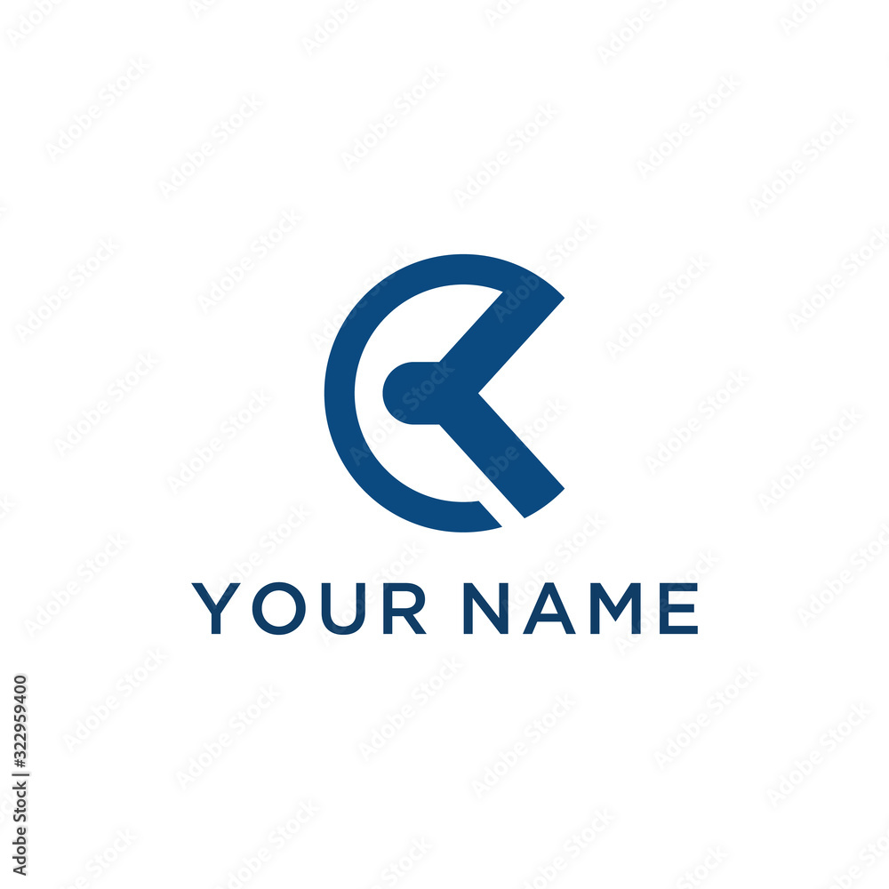 CK C K Letter Logo Design. Creative Modern 