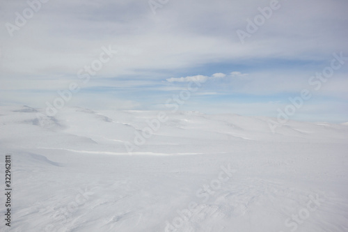 Snow covered mountains. Beautiful winter landscape. © Kybele