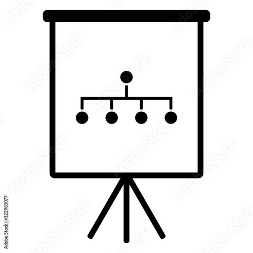 Netzwerk und Flipchart