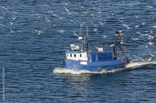 FISHING BOAT - Small boat on the sea fishing ground