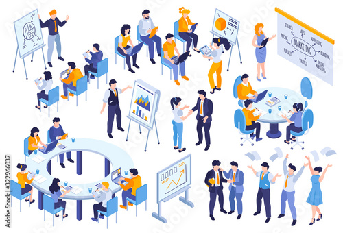 Business Education Icon Set