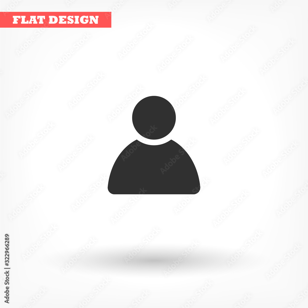 Human vector icon , lorem ipsum Flat design Human vector icon , lorem ipsum Flat design