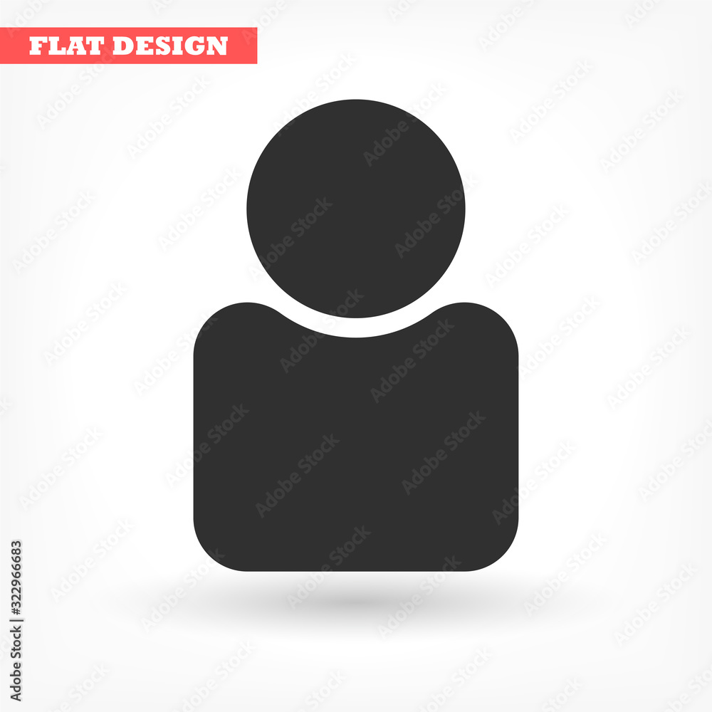 Human vector icon , lorem ipsum Flat design Human vector icon , lorem ipsum Flat design
