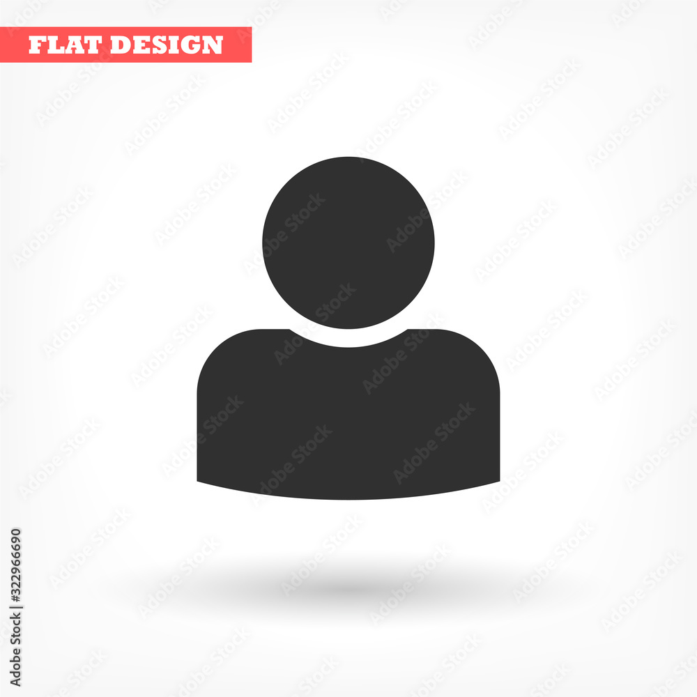 Human vector icon , lorem ipsum Flat design Human vector icon , lorem ipsum Flat design