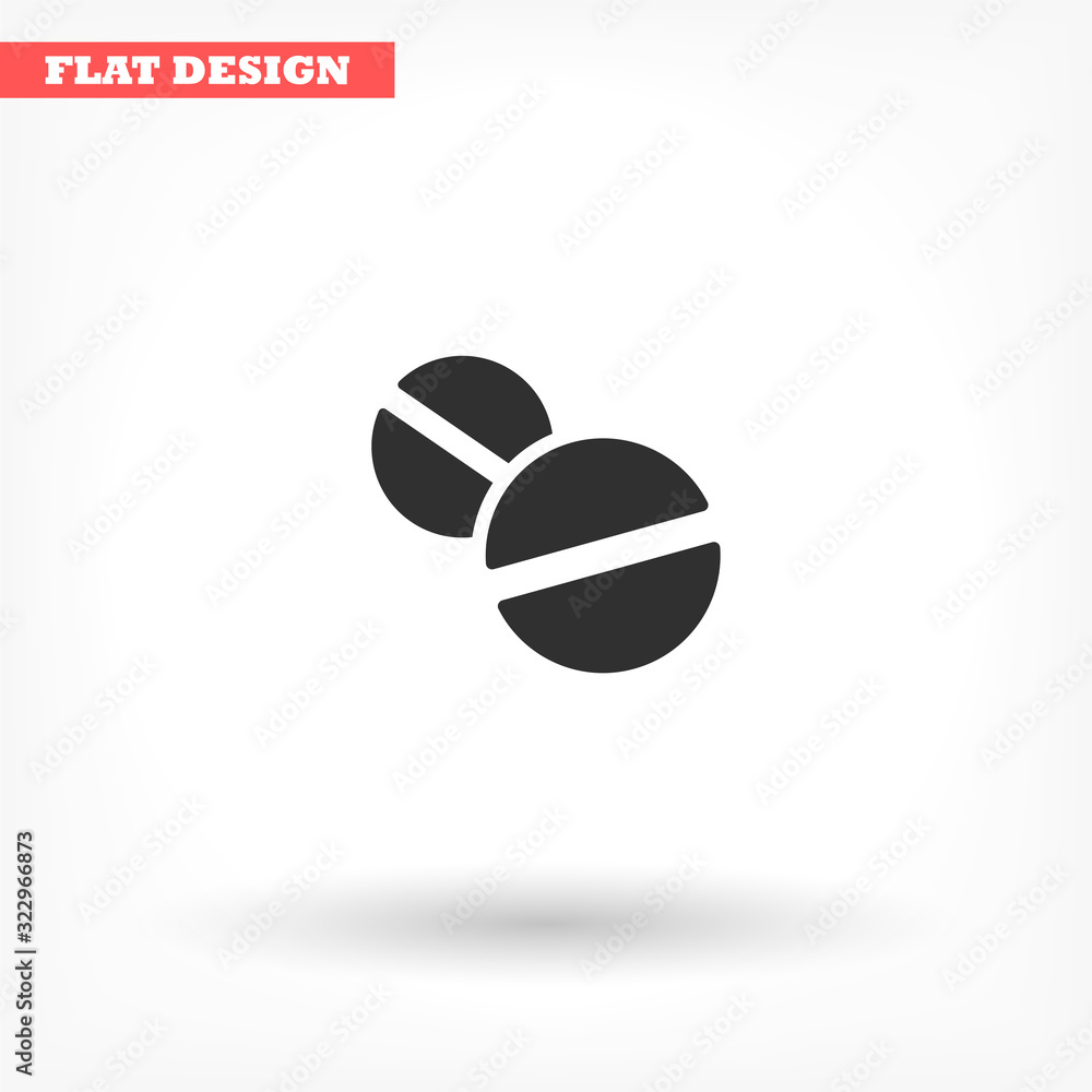 Pills vector icon , lorem ipsum Flat design Pills vector icon , lorem ipsum Flat design