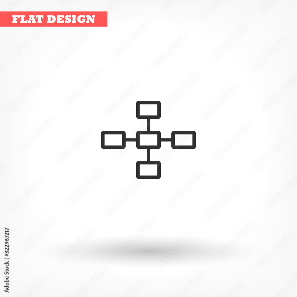 Fototapeta premium Network vector icon , lorem ipsum Flat design