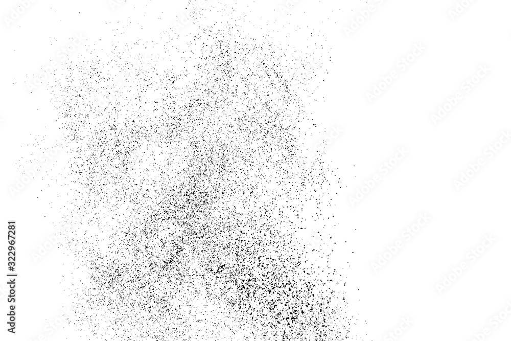 Black Grainy Texture Isolated On White Background. Dust Overlay. Dark Noise Granules. Digitally Generated Image. Vector Design Elements, Illustration, Eps 10. Black Grainy Texture Isolated On White Background. Dust Overlay. Dark Noise Granules. Digitally Generated Image. Vector Design Elements, Illustration, Eps 10.