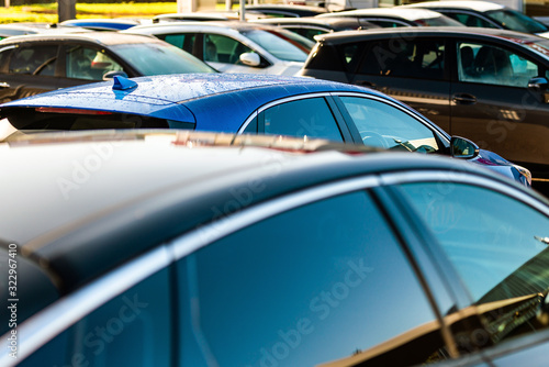 cars parked outside