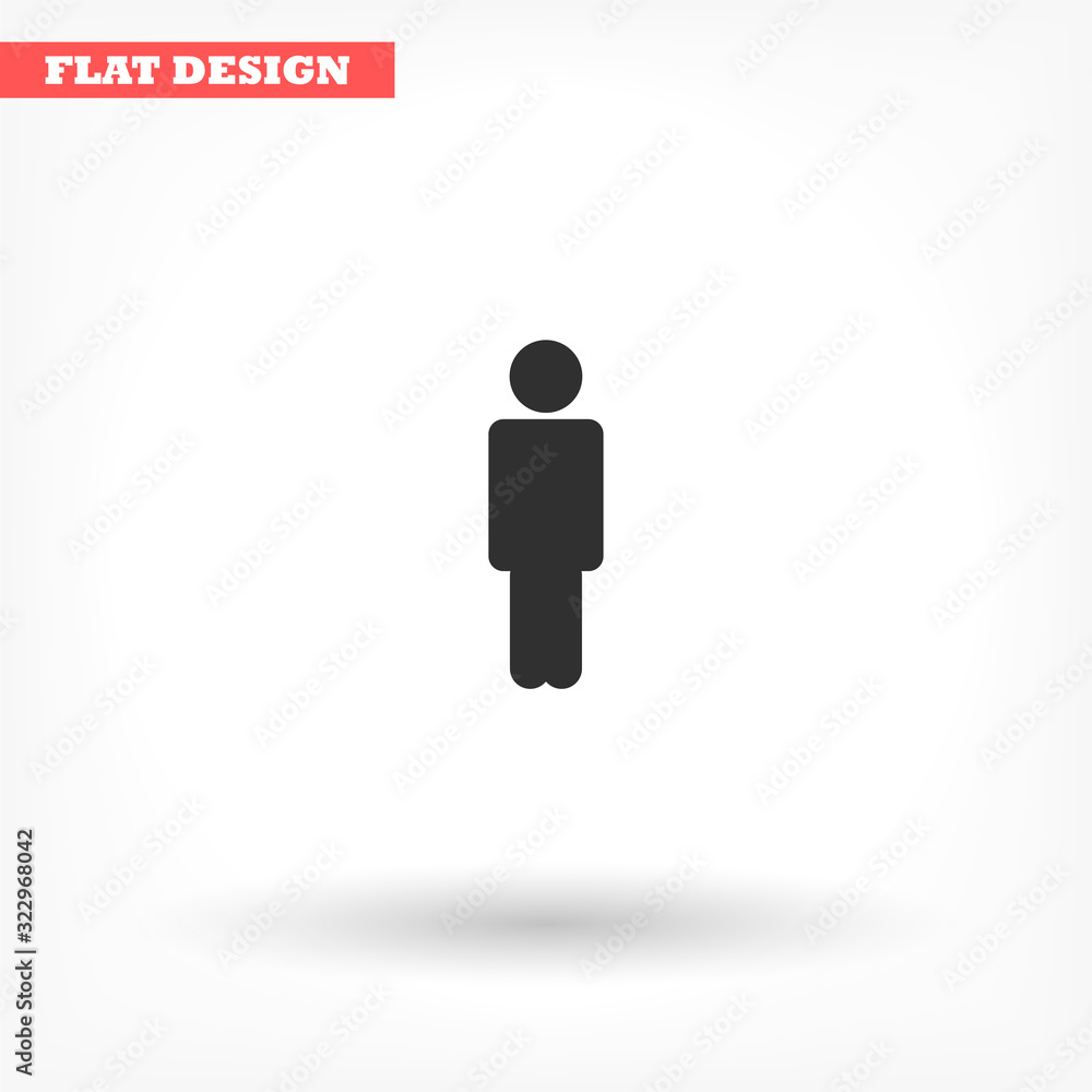 Human vector icon , lorem ipsum Flat design Human vector icon , lorem ipsum Flat design