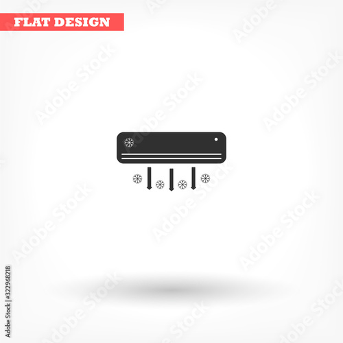 Conditioning vector icon , lorem ipsum Flat design