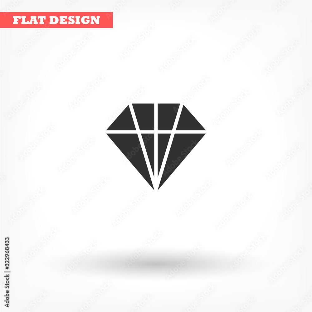 Diamond vector icon , lorem ipsum Flat design Diamond vector icon , lorem ipsum Flat design