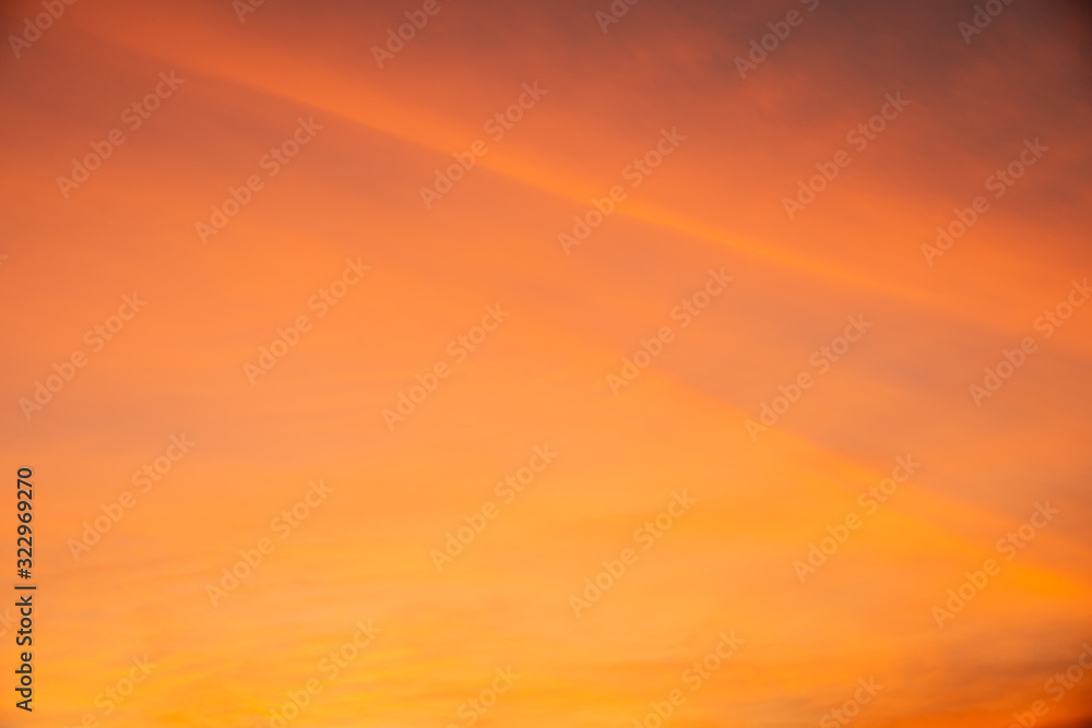 Sunset red sky abstract background.