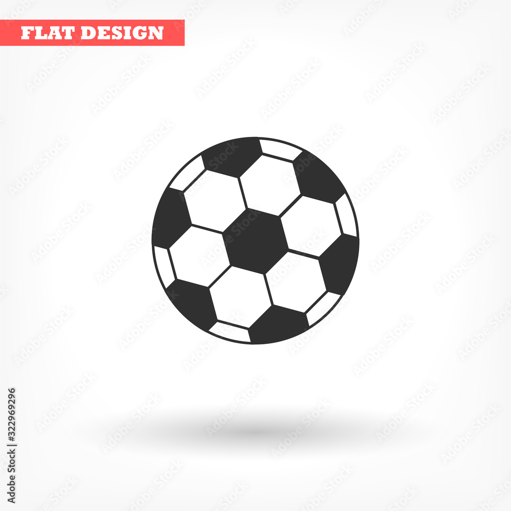 Soccer ball vector icon , lorem ipsum Flat design Soccer ball vector icon , lorem ipsum Flat design