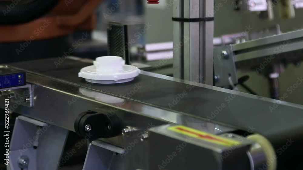 moving parts of the conveyor in production moving parts of the conveyor in production