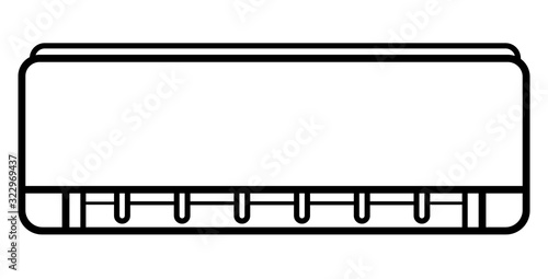 Air conditioner vector icon for commercial use