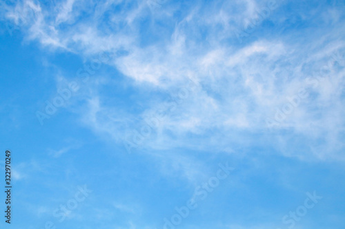 blue sky with white clouds nature for texture background.