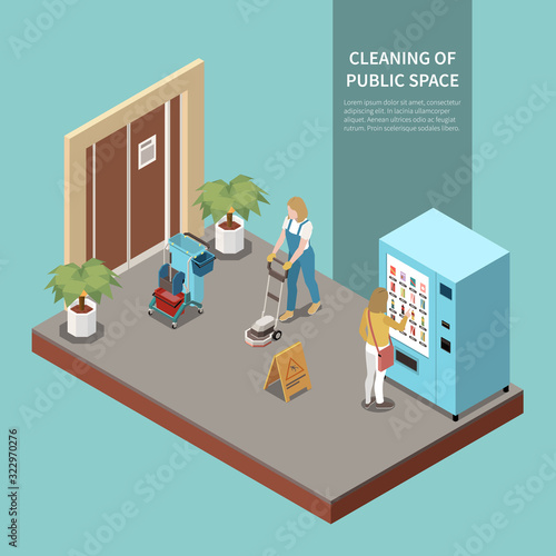 Professional Cleaning Isometric Set
