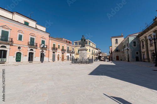 Orazio square in Venosa, Potenza, Italy