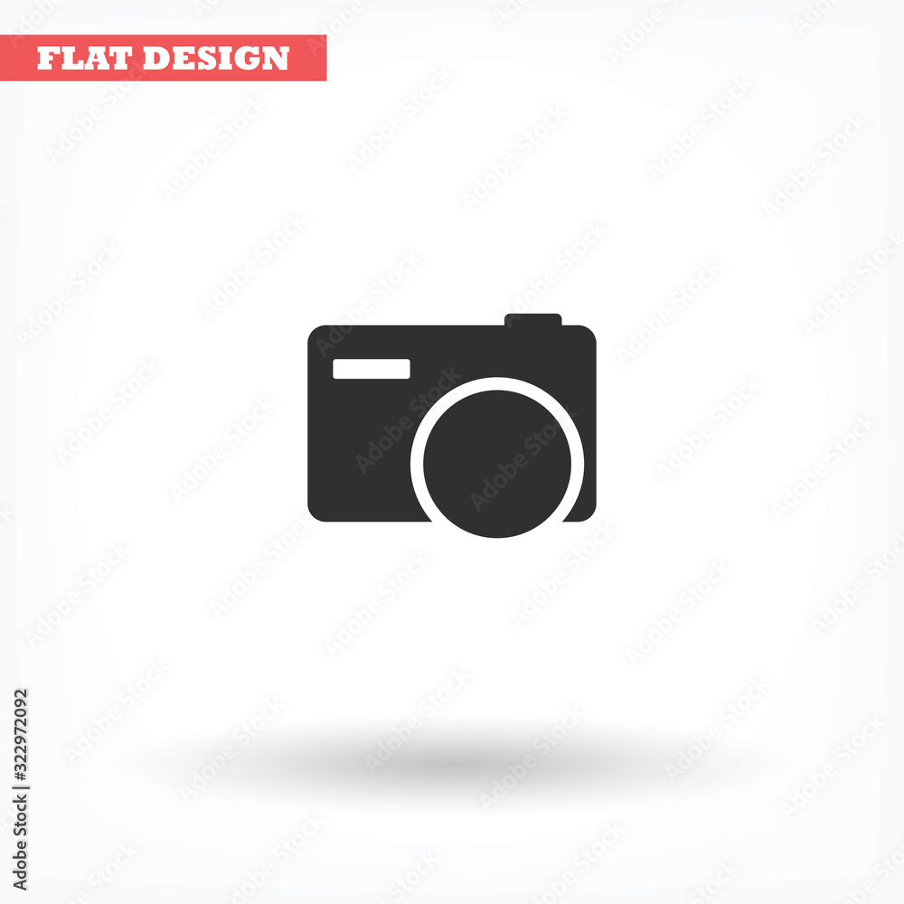 Camera vector icon , lorem ipsum Flat design Camera vector icon , lorem ipsum Flat design