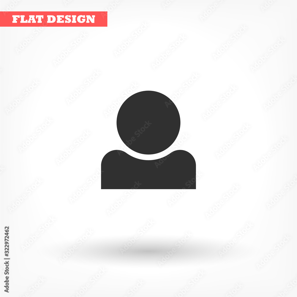 Human vector icon , lorem ipsum Flat design Human vector icon , lorem ipsum Flat design