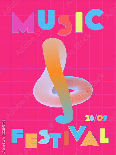 Music festival cover background.