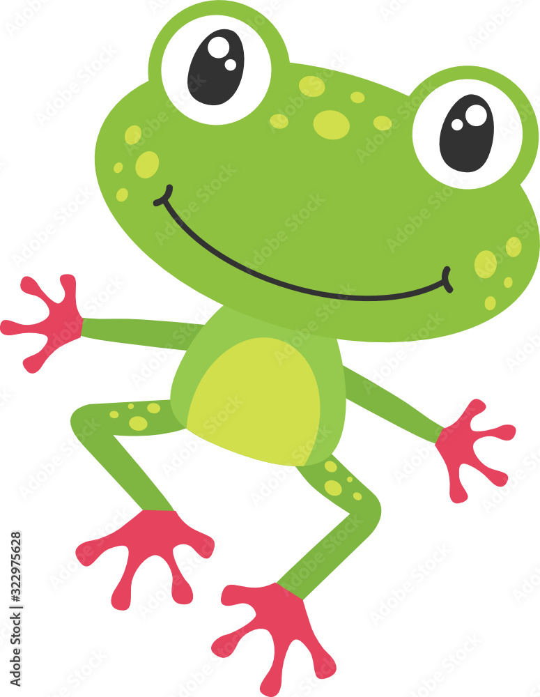 Naklejka premium Red Toed Frog