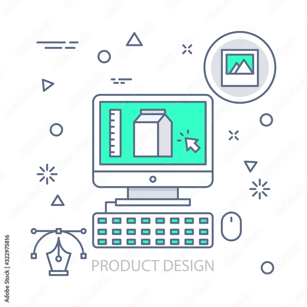 Product Design vector illustration flat design concept. EPS 10 File