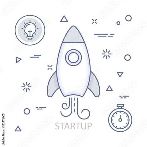 Srartup vector illustration flat design concept. EPS 10 File