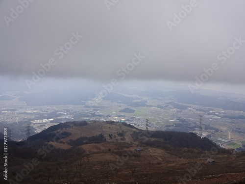 The view of Ibuki Mountain in Japan photo