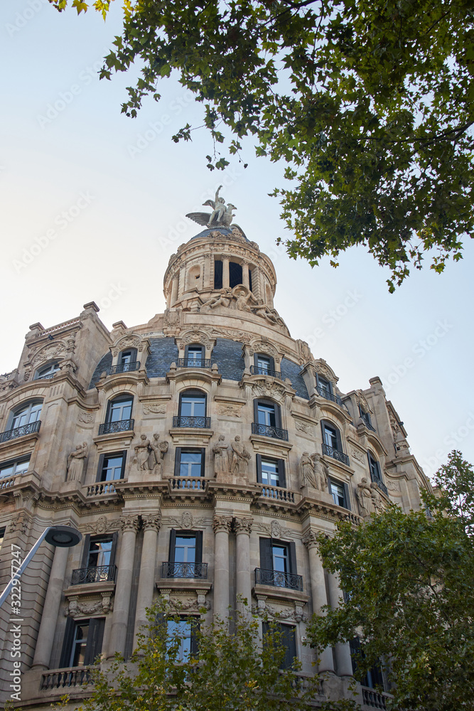 Buildings in the Gothic Quarter in Barcelona, Spain Buildings in the Gothic Quarter in Barcelona, Spain