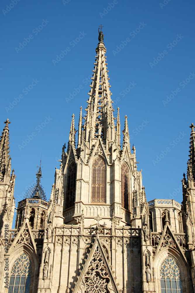 The Cathedral of Barcelona in Spain