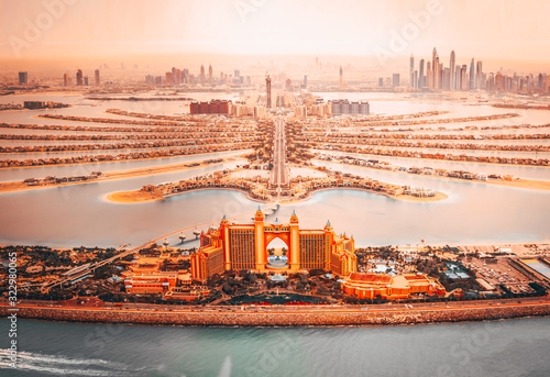 Photography Dubai Skyline - The Palm and Atlantis Sunset