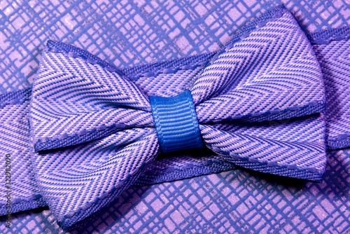 a colored ribbon tied