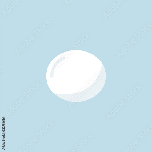 mozzarella flat icon, vector illustration