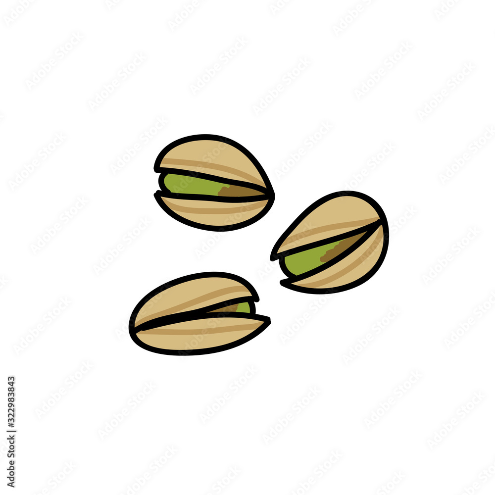 pistachios doodle icon, vector illustration pistachios doodle icon, vector illustration