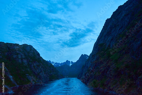 beautiful fjord view in lofoten island, norway © 善弘 石垣